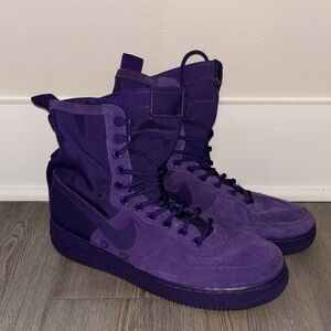 Nike SF Air Force 1 High Court Purple NBA FINALS Sneakers Mens 10